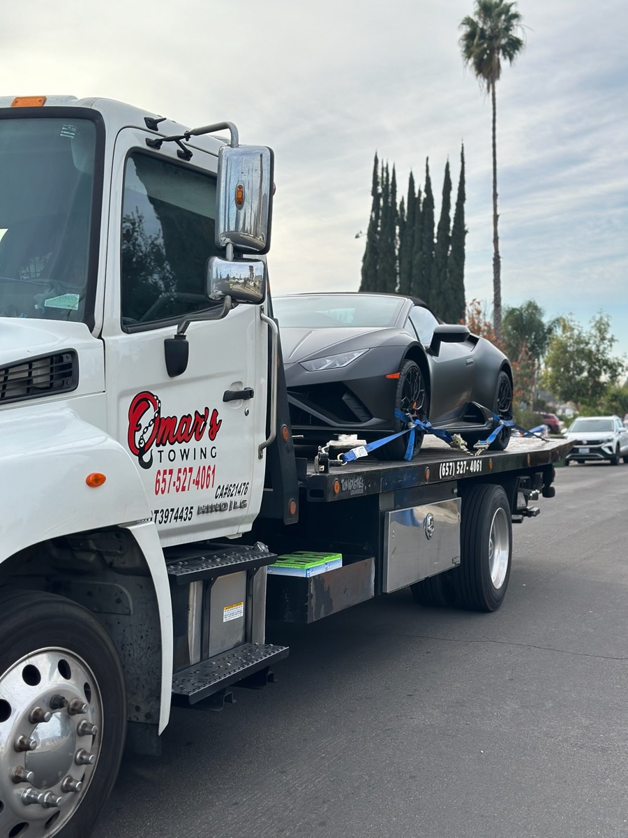 Lamborghini tow Orange County