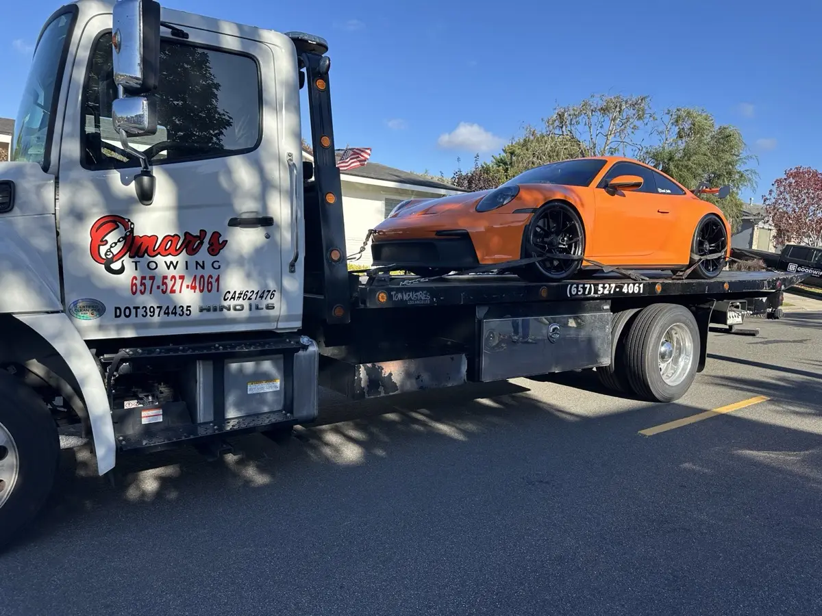 Porsche 911 GT3 tow Orange County